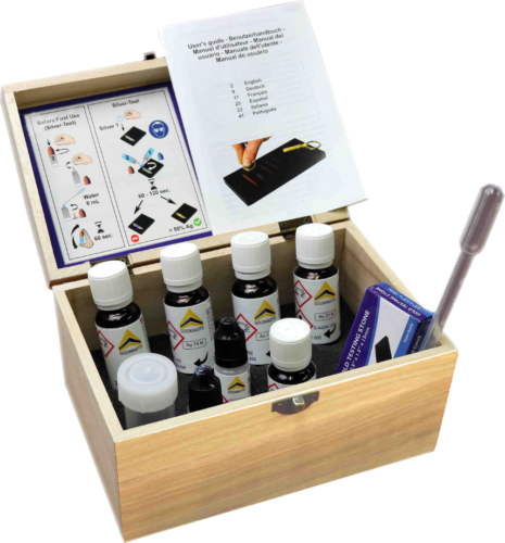 Набор жидкостей для определения пробы золотых, серебряных и платиновых изделий (1)