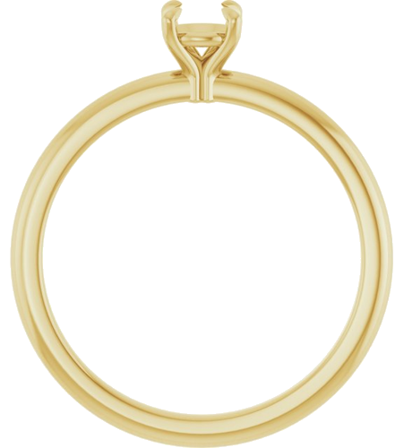 10K Yellow 4.4 mm Round Solitaire Engagement Ring Mounting (2)