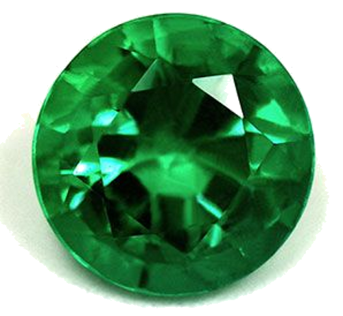1.0 carat GREEN Round Smaragdas (1)