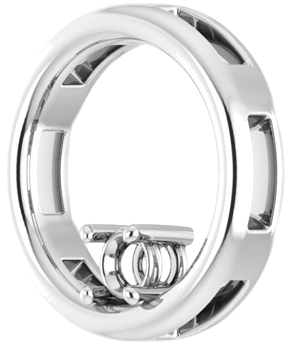 Pakabukas „Solitaire Circle“ 925 Sidabro Round 3.5mm (2)