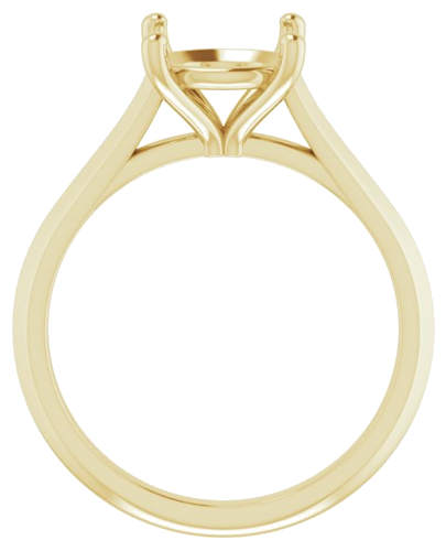 Sužadėtuvių Žiedas „Solitaire“ 585 Geltonojo Aukso Round 8.8mm (2)