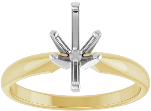 14K Yellow White 9.5x5 mm Marquise Solitaire Engagement Ring Mounting (3)