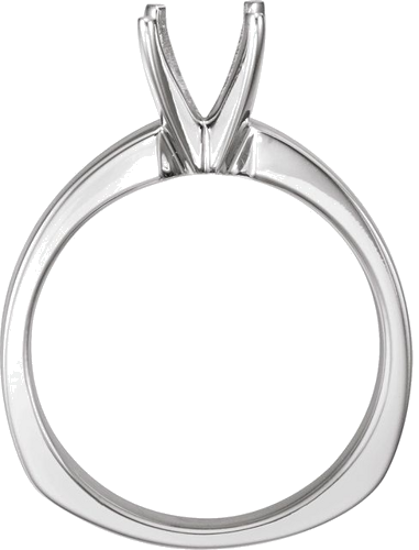 Sužadėtuvių Žiedas „Euro Shank Solitaire“ 585 Baltojo Aukso Round 5.7mm x 6mm (2)