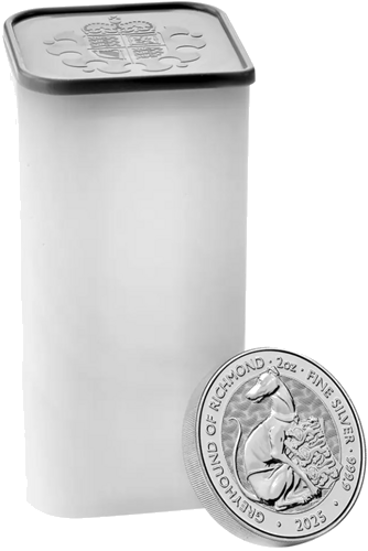 2025 Великобритания Кралските Тюдори: Хрътка от Ричмънд 2 oz сребърна монета (6)