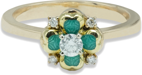 Пръстен с четирилистна детелина ROYAL CLOVER (4)