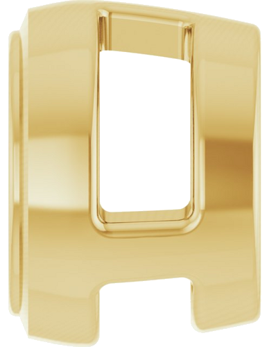 Pakabukas „Round Bezel-Set Slide“ 585 Geltonojo Aukso Round 4.4mm (3)