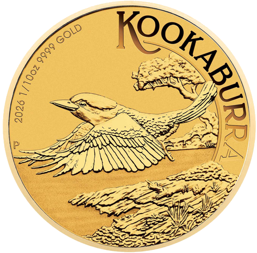 2026 Kookaburra 1/10 oz Australija auksinė moneta (1)