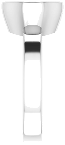 14K White 8.8 mm Round Solitaire Engagement Ring Mounting (4)