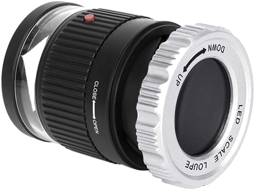 Kontakta mērierīces lupa ar LED un UV apgaismojumu 30x (3)