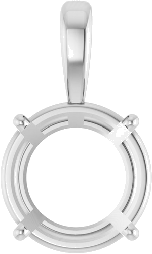 Pakabukas „Solitaire“ 585 Baltojo Aukso Round 11mm (1)