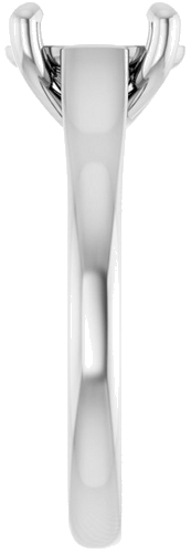 Sužadėtuvių Žiedas „Solitaire“ 585 Baltojo Aukso Oval 9mm x 7mm (4)