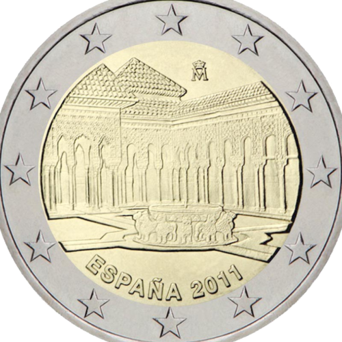 2011 Spain Lion yard 2 euro coin (2)