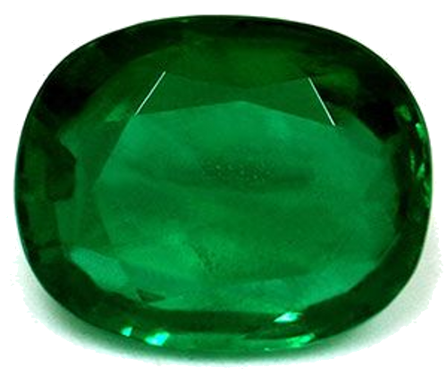 3.3 carat GREEN Cushion Smaragdas (1)