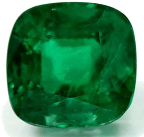 1.19 carat GREEN Cushion Smaragdas (1)