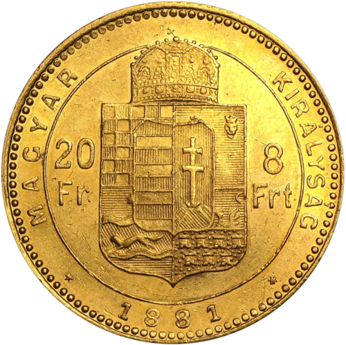 20 Francs/8 Forint Franz Joseph I gold coin (1)