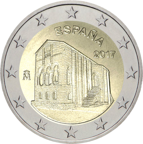 2017 Spain Santa Maria del Naranco 2 euro coin (1)