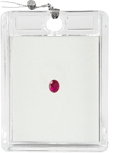 0,57 ct. Ruby drop shape F.H (1)