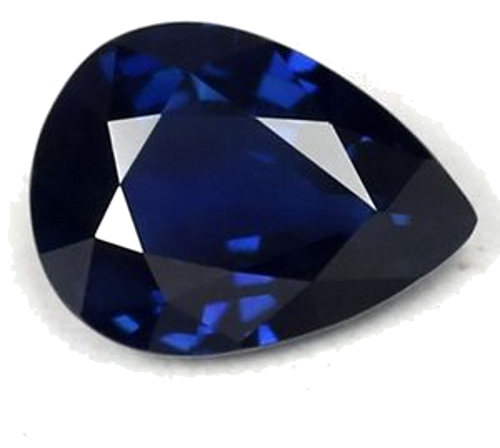 1.32 carat BLUE Pear Safyras (1)