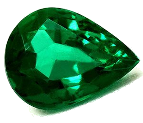 1.02 carat GREEN Pear Smaragdas (1)