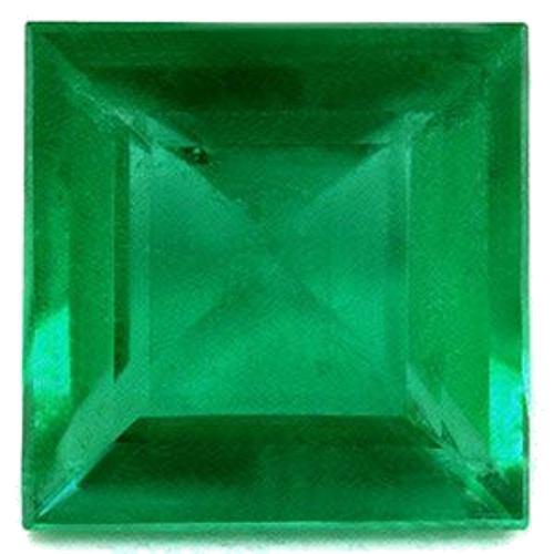 1.28 carat GREEN Square Smaragdas (1)
