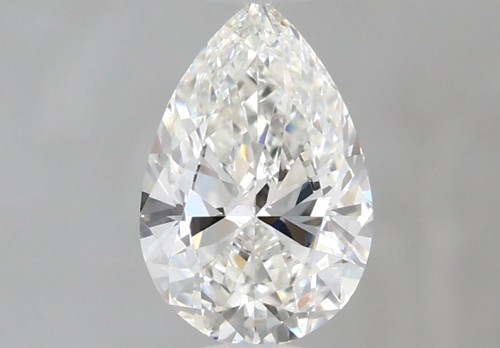 0.5 carat G-VS2 Natūralus Pear Deimantas (1)