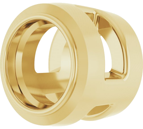 14K Yellow 3 mm Round Slide Pendant Mounting (2)