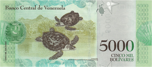 5000 Venesuelos bolivarų banknotas (1)