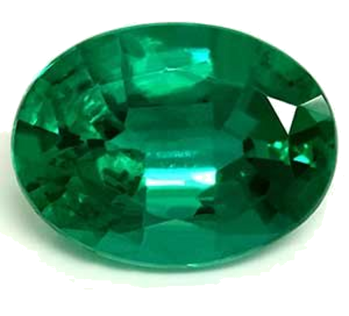 2.22 carat GREEN Oval Smaragdas (1)