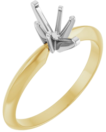 Sužadėtuvių Žiedas „Light Solitaire“ 585 Baltojo Ir Geltonojo Aukso Marquise 8.5mm x 4.5mm (1)