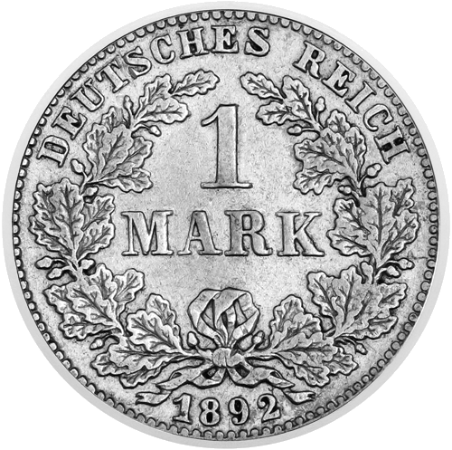 1 Mark German Empire (1888–1918) silver coin (1)