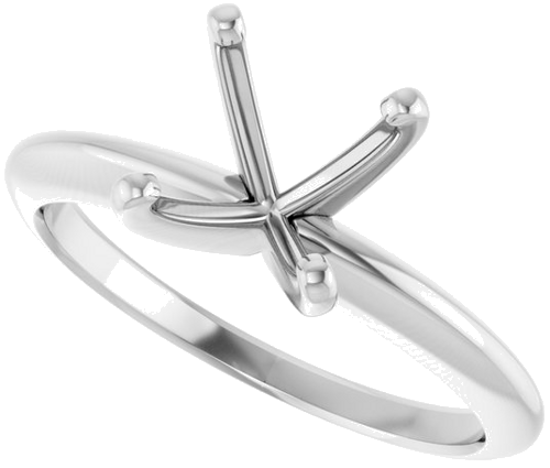 Sužadėtuvių Žiedas „Solitaire“ 950 Platinos Round 7.8mm x 8.6mm (5)