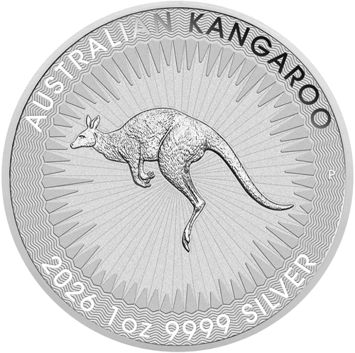 1 oz Ķengurs 2026 Austrālijas sudraba monēta (1)