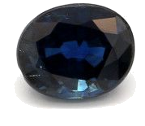 0.44 carat BLUE BRILLIANTSTEP cut Oval Safyras (1)