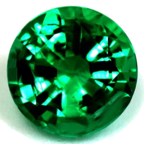 0.81 carat GREEN Round Smaragdas (1)