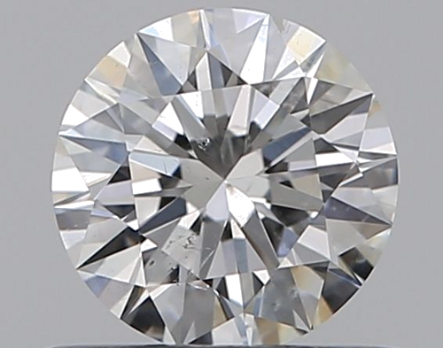 0.53 carat G-SI2 Excellent cut Natūralus Round Deimantas (1)