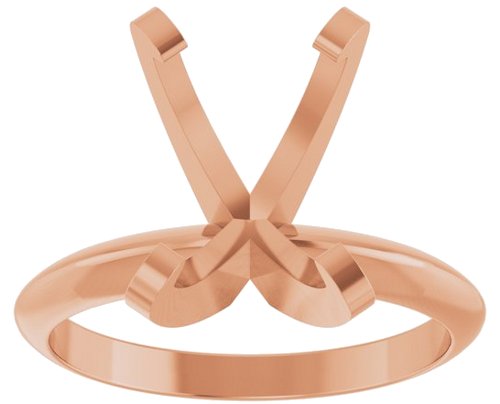 Sužadėtuvių Žiedas „Solitaire“ 585 Rožinis Aukso Oval 11mm x 9mm (3)