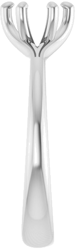 Sužadėtuvių Žiedas „Solitaire“ 585 Baltojo Aukso Round 5.8mm (4)