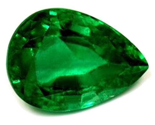 2.1 carat GREEN Pear Smaragdas (1)