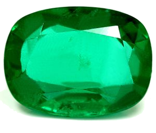 2.66 carat GREEN Cushion Smaragdas (1)