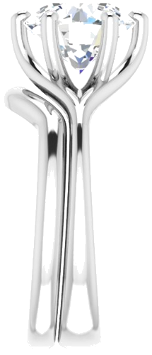 Sužadėtuvių Žiedas „Solitaire“ 950 Platinos Round 9mm (9)