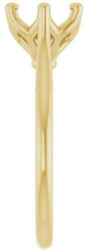 14K Yellow 7.4 mm Round Engagement Ring Mounting (4)