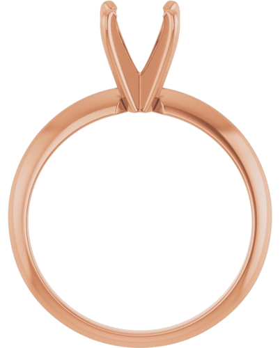 Sužadėtuvių Žiedas „Light Solitaire“ 585 Rožinis Aukso Round 6mm x 6.6mm (2)