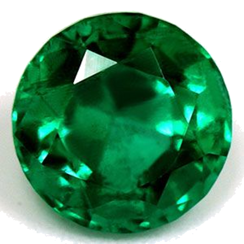 0.92 carat GREEN Round Smaragdas (1)