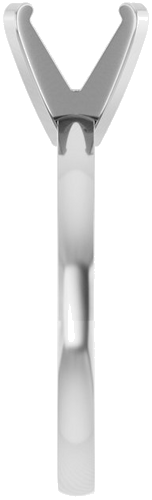 Sužadėtuvių Žiedas „Solitaire“ 585 Baltojo Aukso Round 8mm (4)