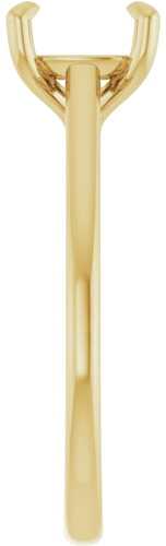 Sužadėtuvių Žiedas „Solitaire“ 585 Geltonojo Aukso Cushion 7mm (4)