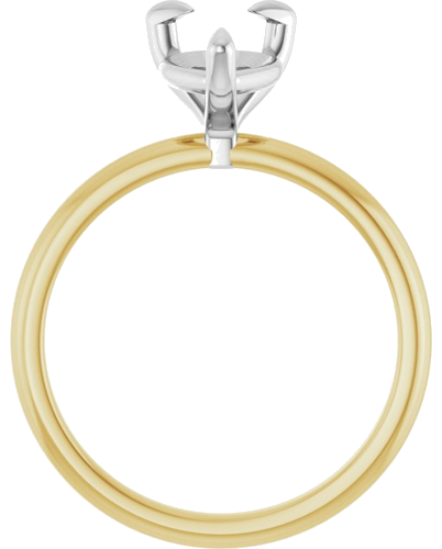 Sužadėtuvių Žiedas „Solitaire“ 585 Baltojo Ir Geltonojo Aukso Pear Shape 10mm x 7mm (2)