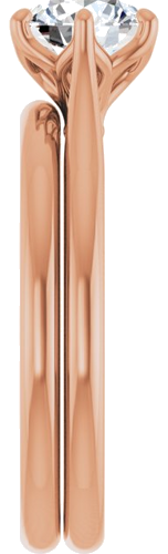 10K Rose 6.5 mm Round Engagement Ring Mounting (9)