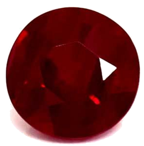 1.24 carat RED Round Rubinas (1)