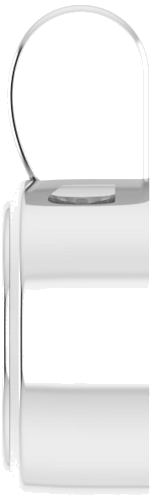 14K White 6 mm Round Bezel-Set Pendant Mounting (3)