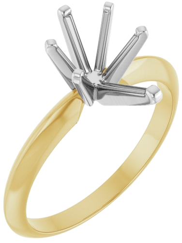 Sužadėtuvių Žiedas „Lightweight Solitaire“ 585 Baltojo Ir Geltonojo Aukso Pear Shape 10.5mm x 6.5mm (1)